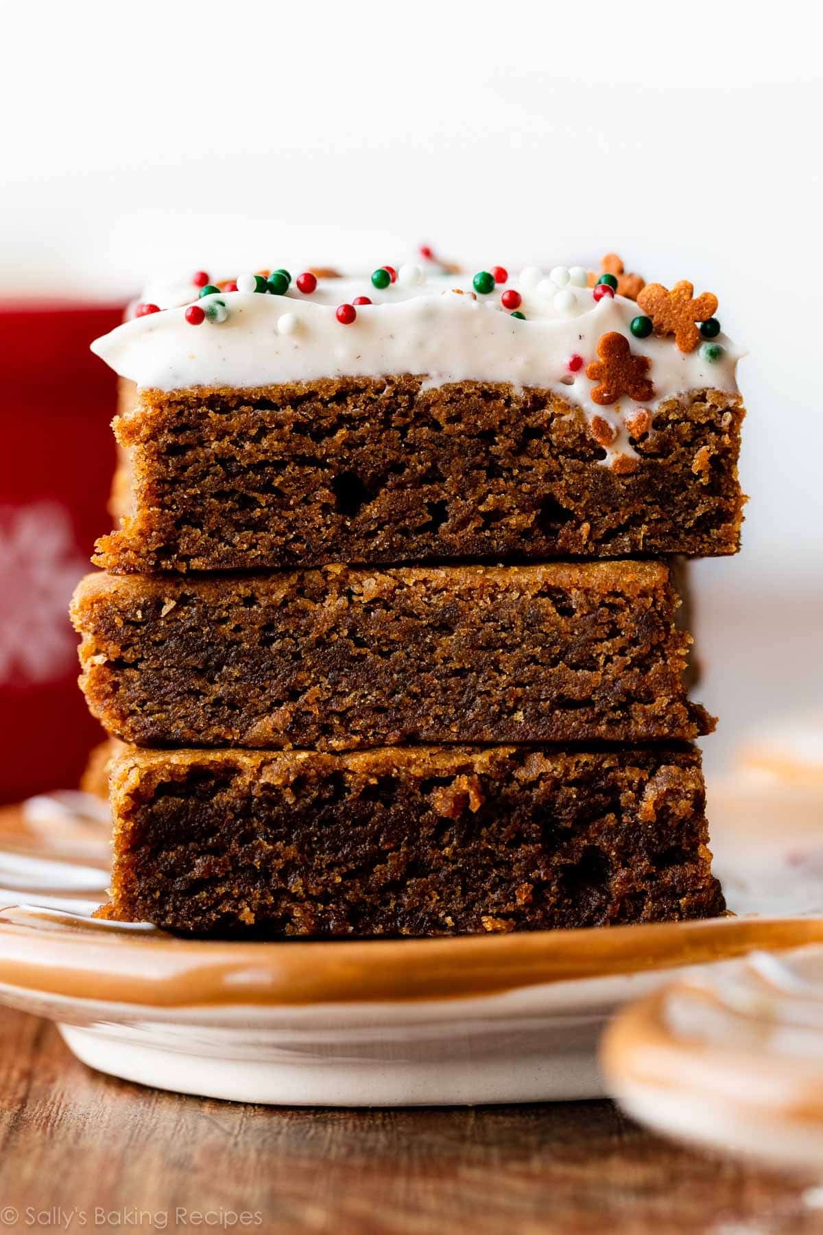 Perfectly Soft & Chewy Gingerbread Bars for the Holidays